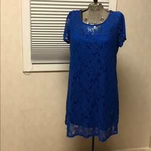 Royal blue lace dress